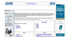 Desktop Screenshot of musiccolleges.com